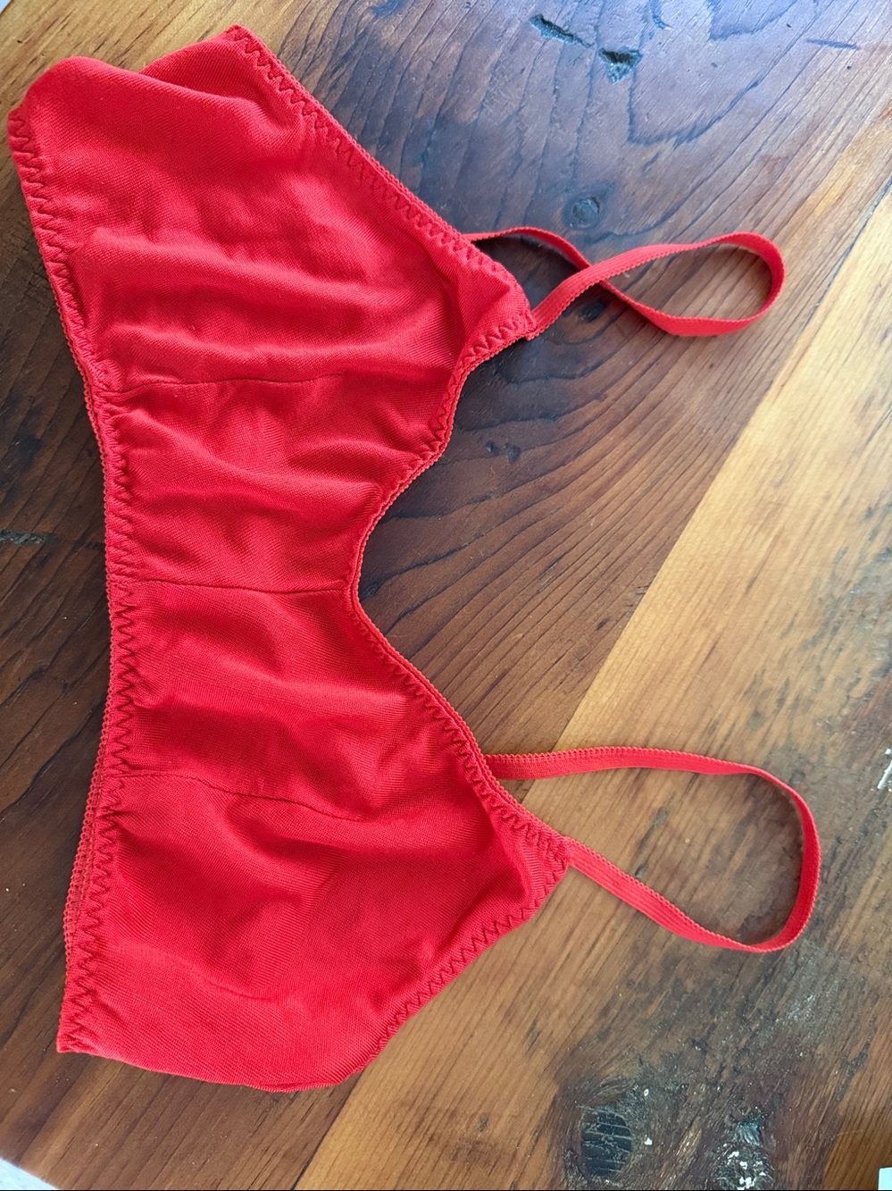 Mary Green Silk Bralette. Small.